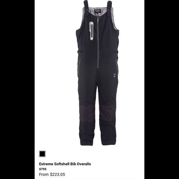 REFRIGIWEAR EXTREME SOFTSHELL BIB OVERALLS - Picture 7 of 7